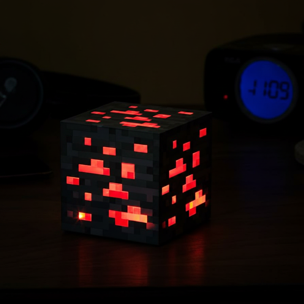 Minecraft LED Lamp Close-up